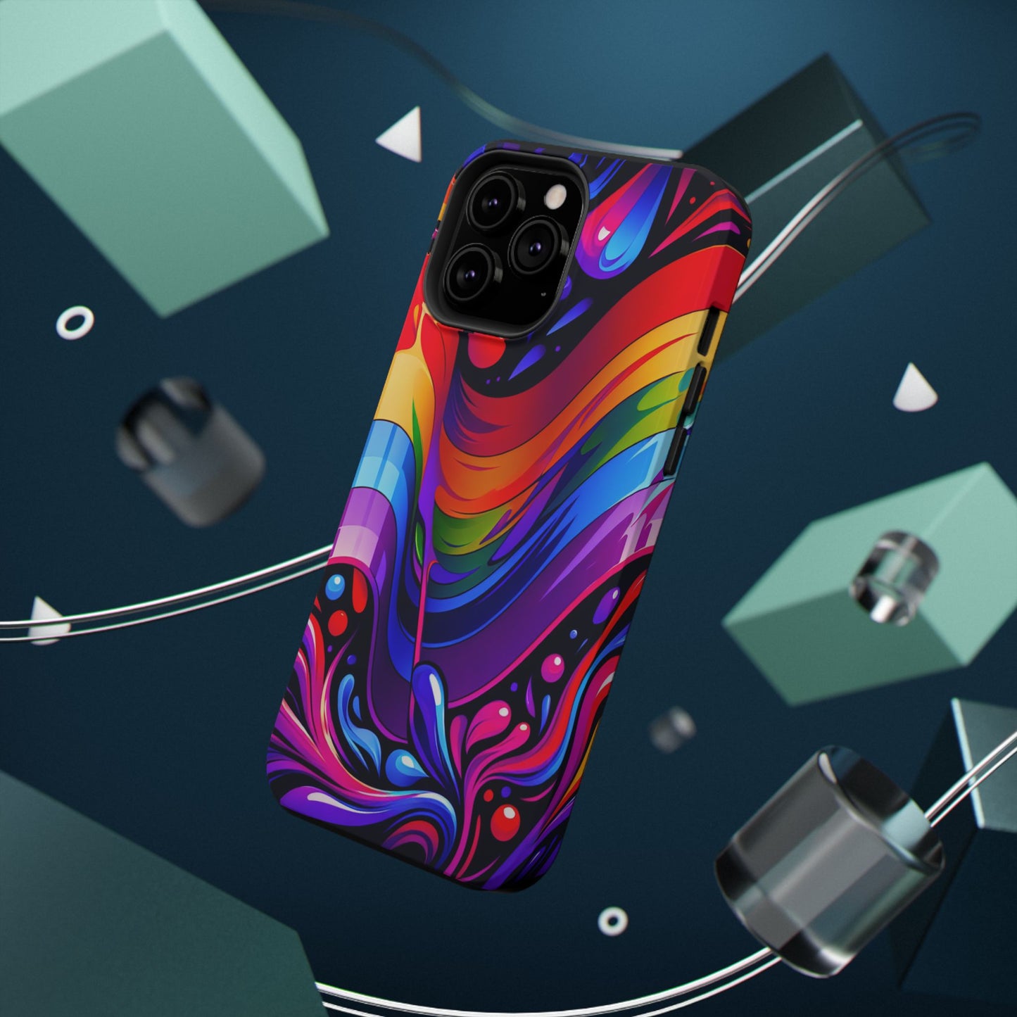 Rainbow Impact-Resistant Phone Case