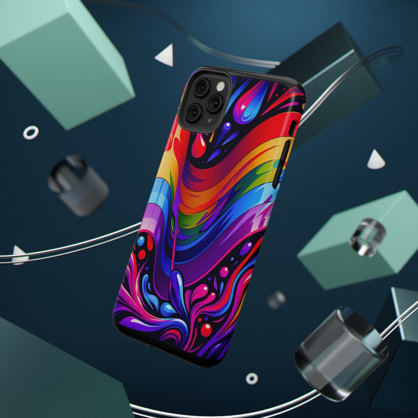 Rainbow Impact-Resistant Phone Case