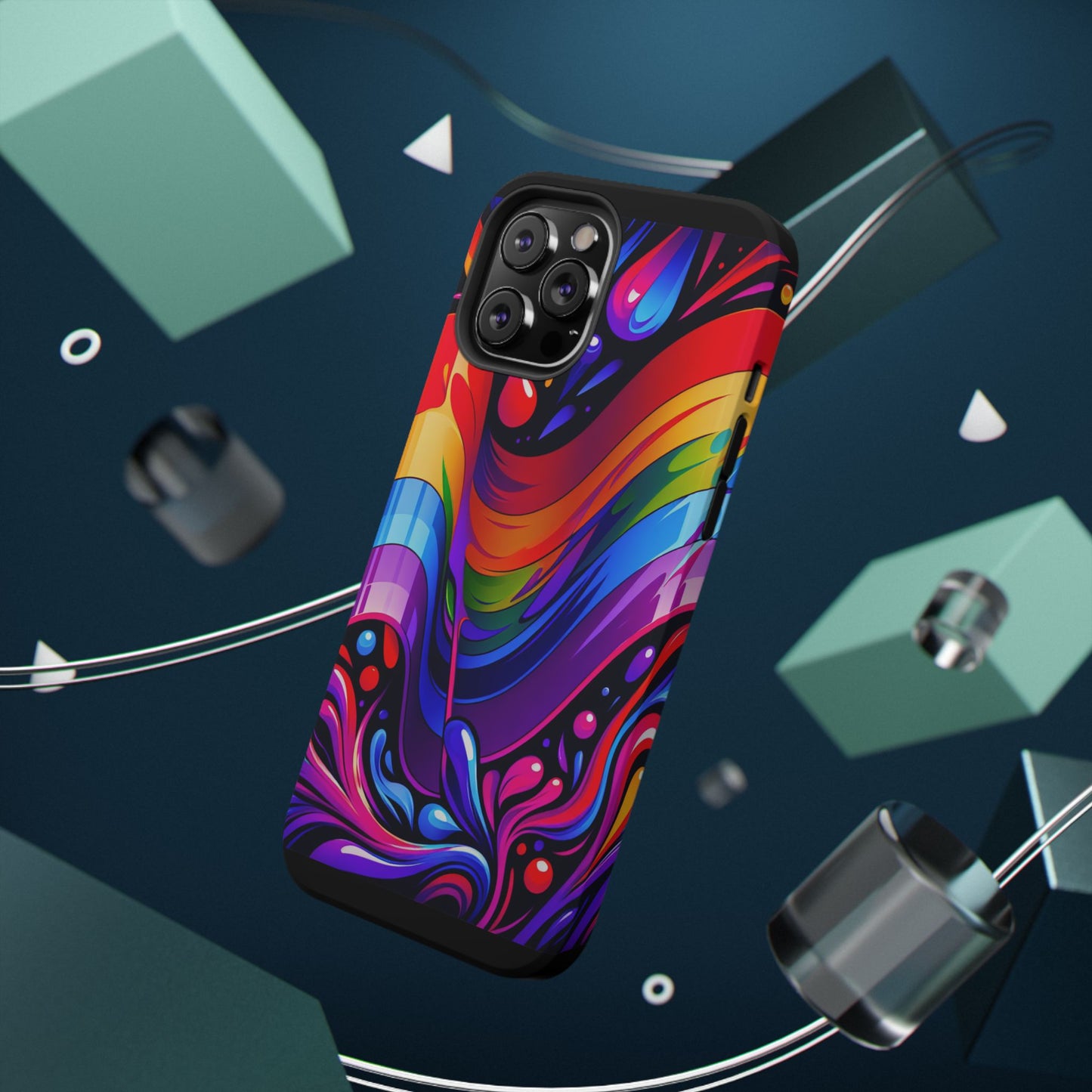 Rainbow Impact-Resistant Phone Case