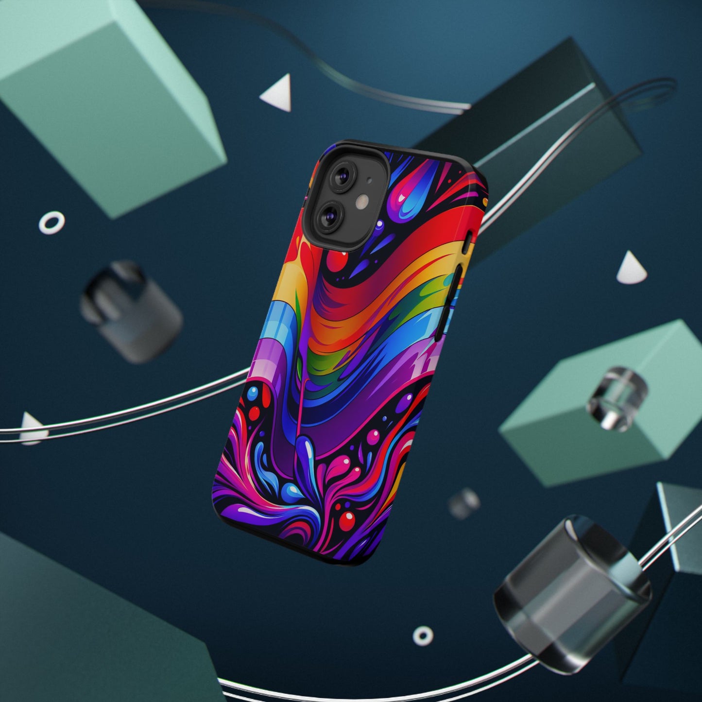 Rainbow Impact-Resistant Phone Case