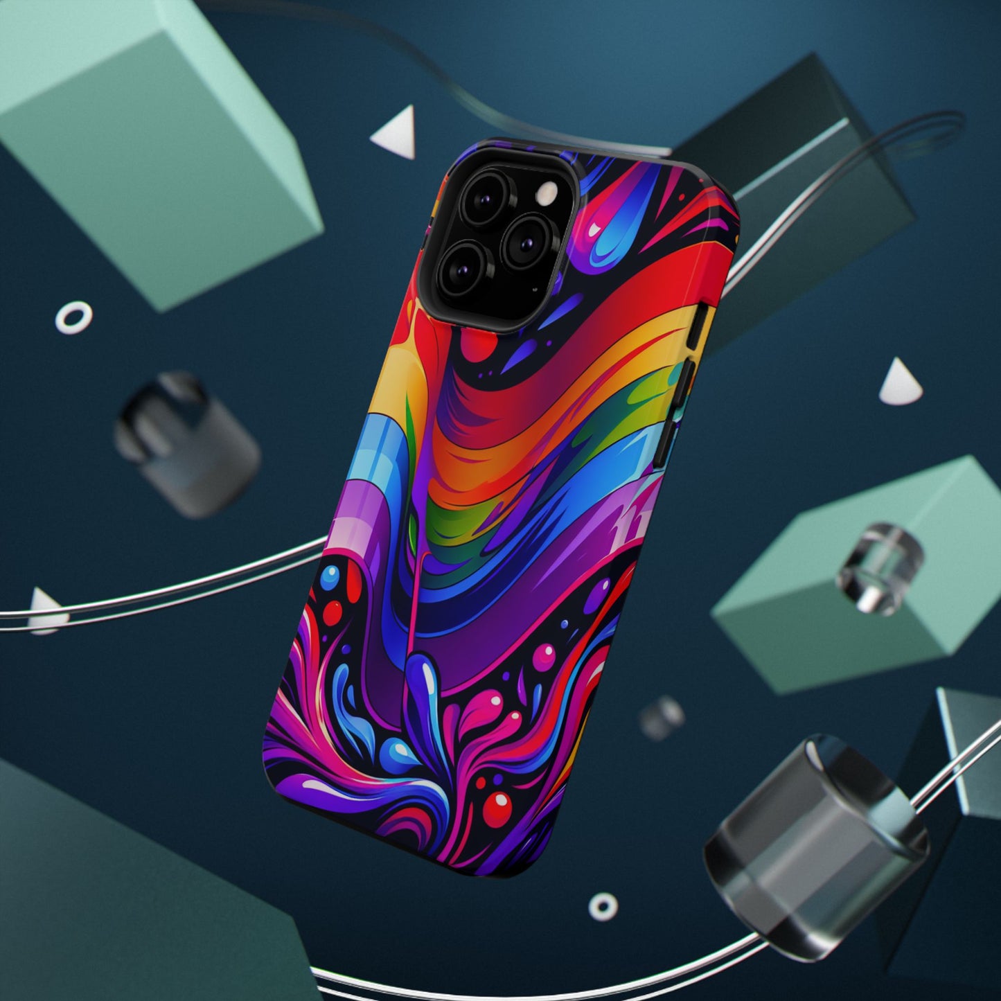 Rainbow Impact-Resistant Phone Case