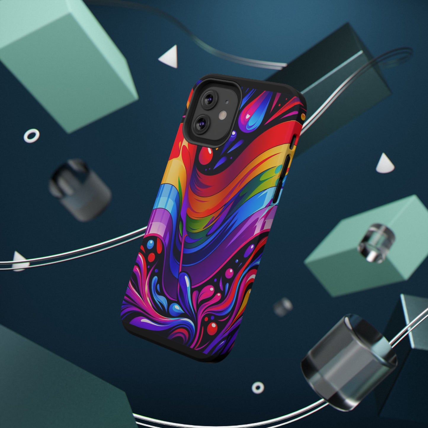 Rainbow Impact-Resistant Phone Case