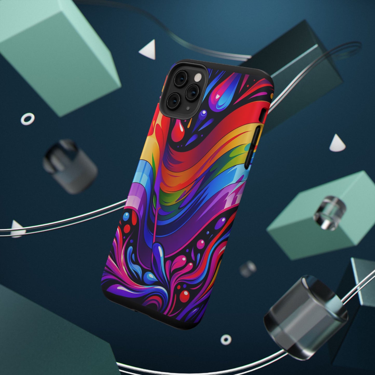 Rainbow Impact-Resistant Phone Case