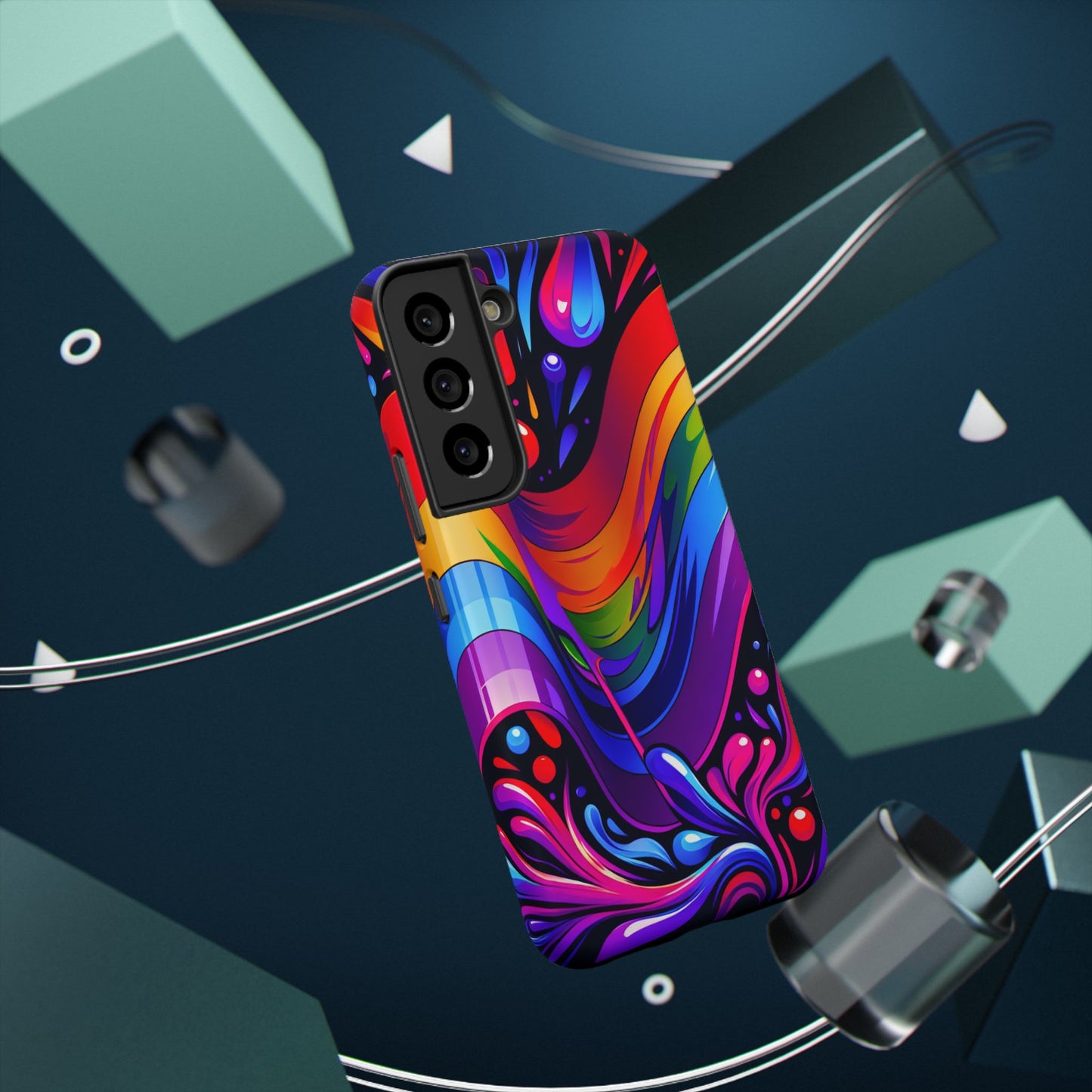 Rainbow Impact-Resistant Phone Case