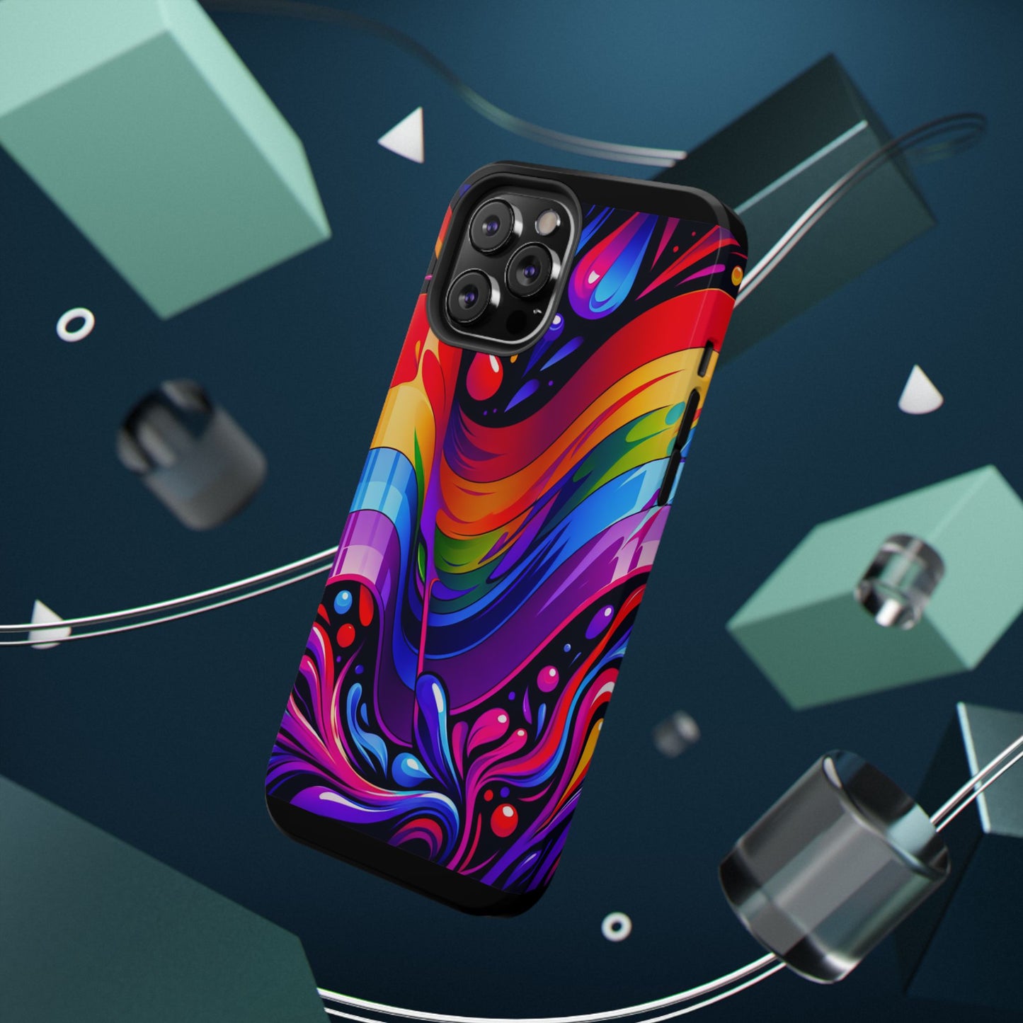 Rainbow Impact-Resistant Phone Case