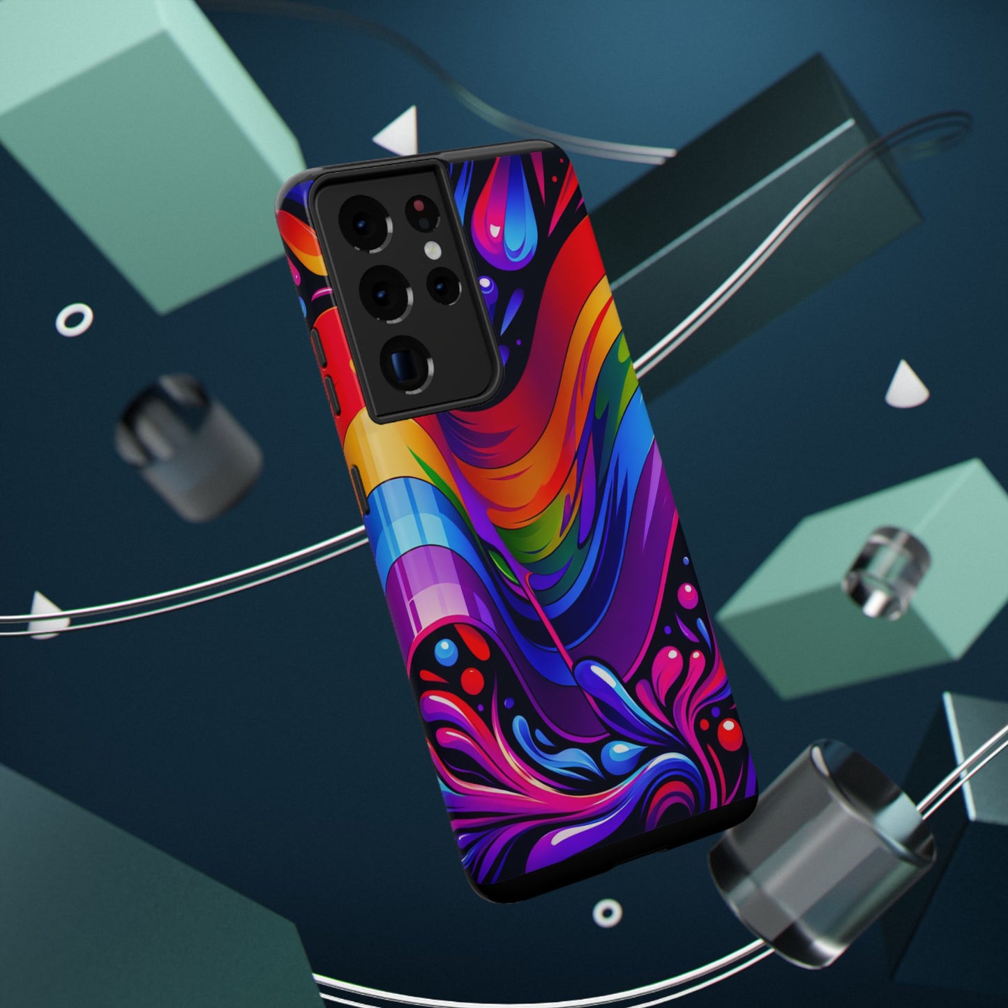 Rainbow Impact-Resistant Phone Case