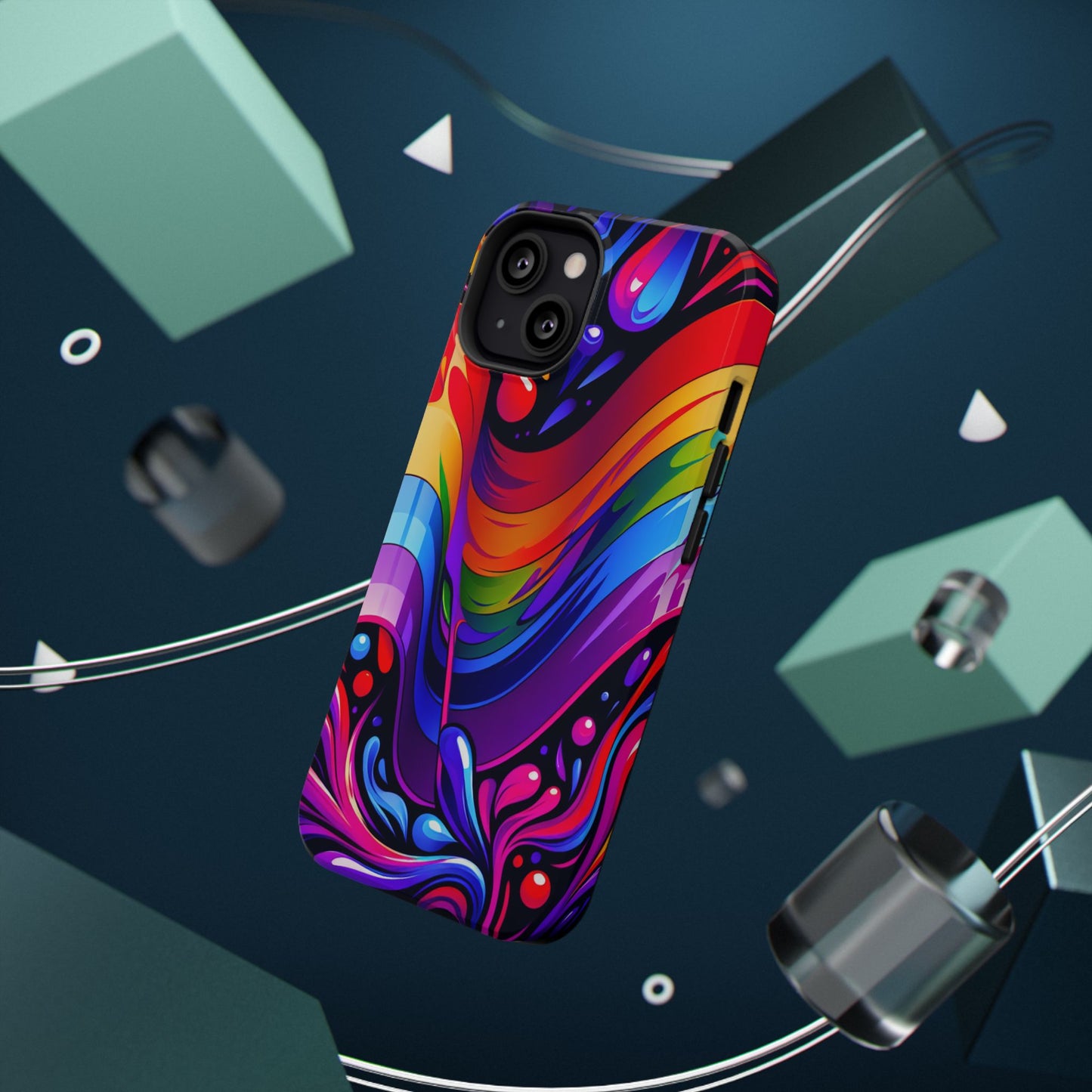 Rainbow Impact-Resistant Phone Case