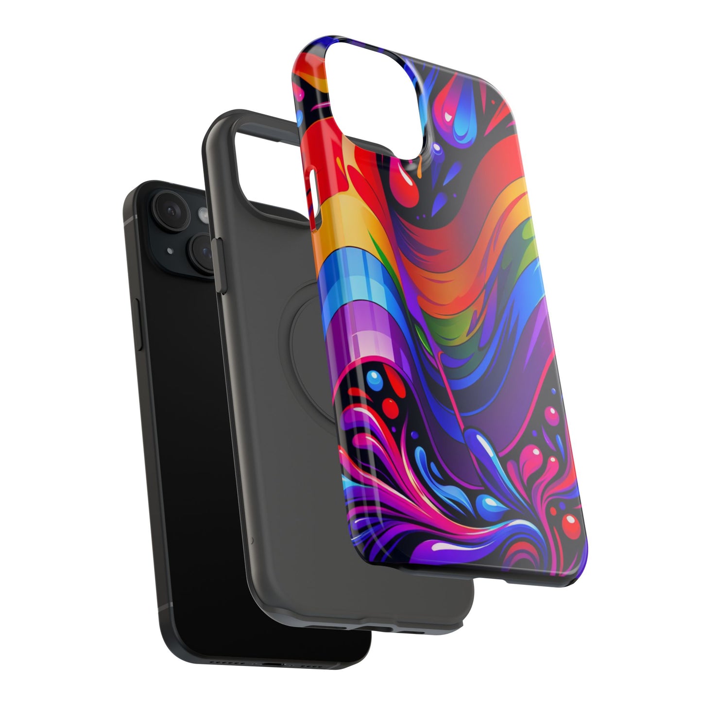 Rainbow Impact-Resistant Phone Case