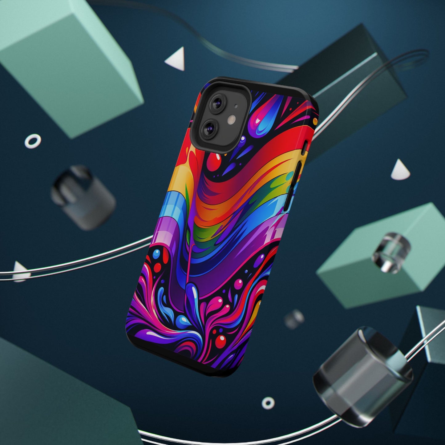 Rainbow Impact-Resistant Phone Case