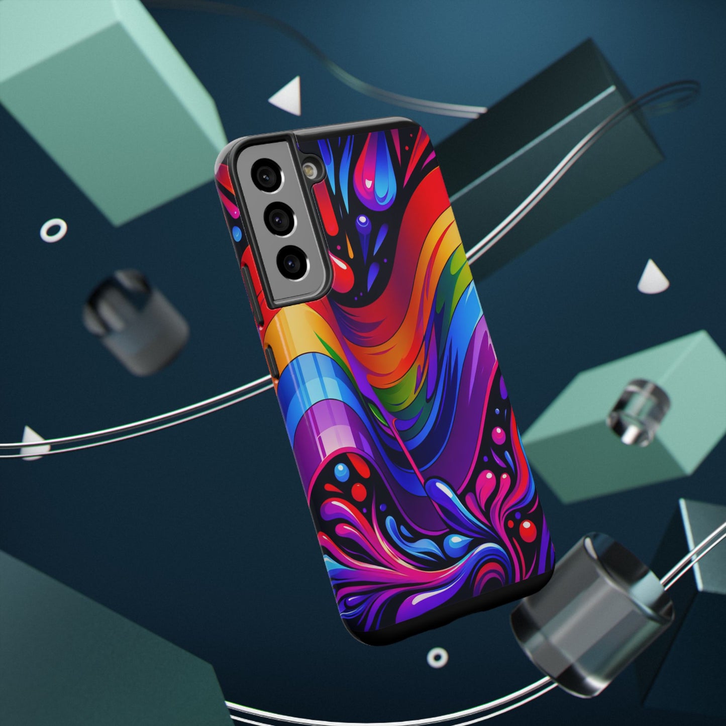 Rainbow Impact-Resistant Phone Case