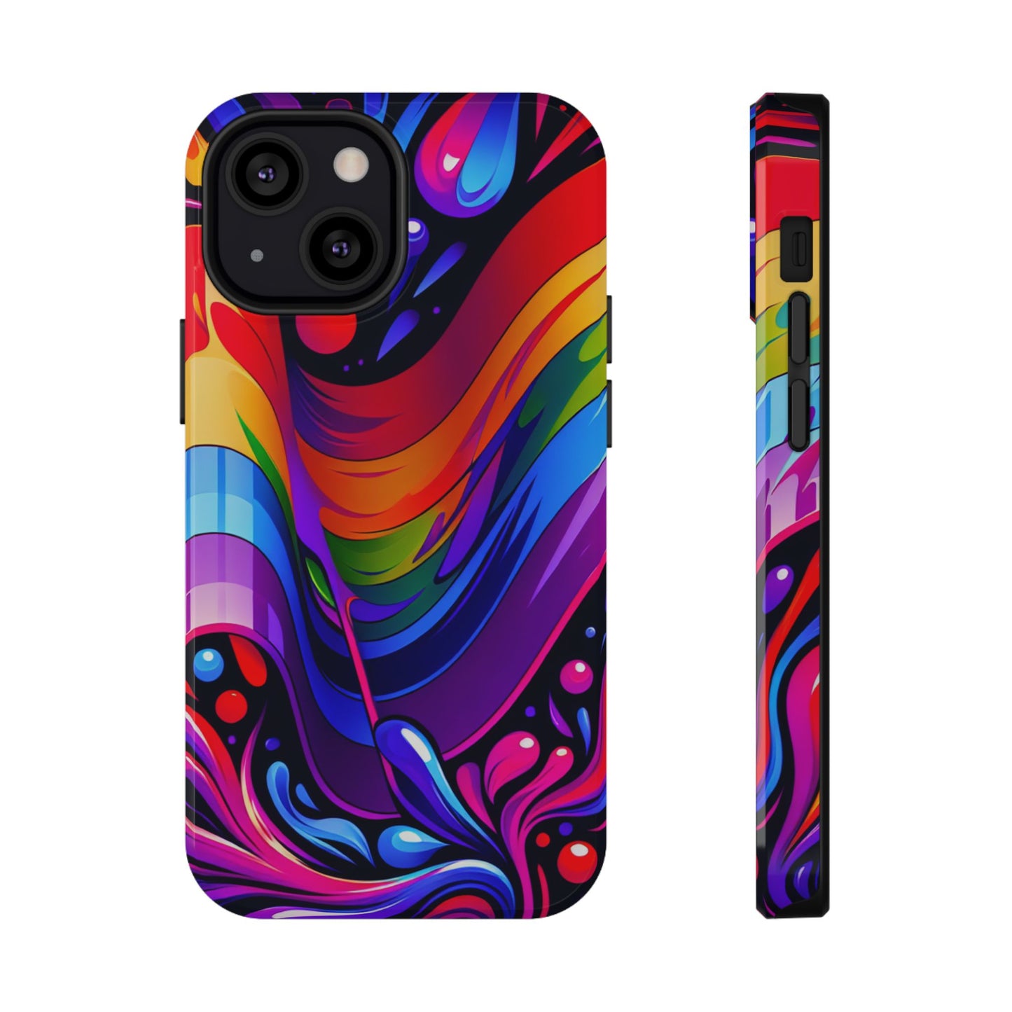 Rainbow Impact-Resistant Phone Case