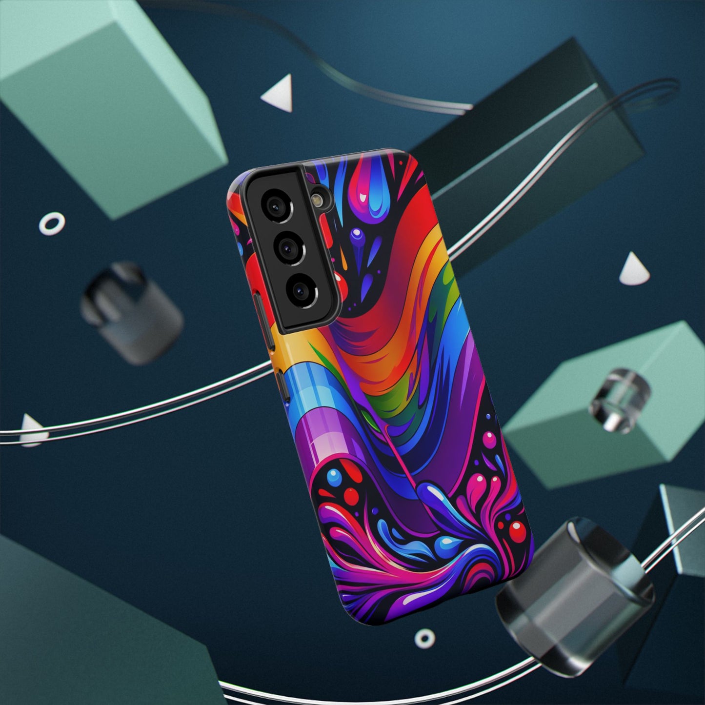 Rainbow Impact-Resistant Phone Case