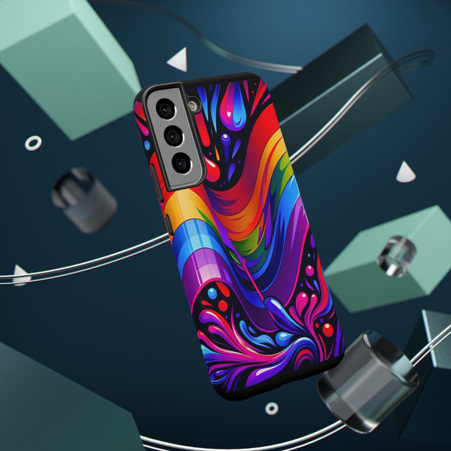 Rainbow Impact-Resistant Phone Case